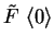 $\tilde{F}~\langle{0}\rangle $